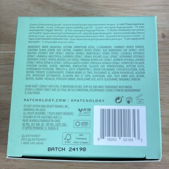 Patchology FlashPatch Rejuvenating Eye Gels 15 pairs New - Picture 6 of 6